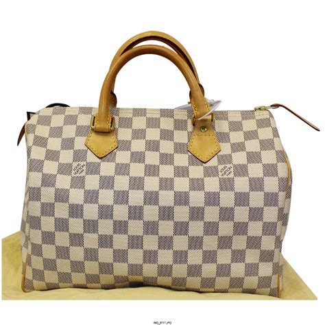 louis vuitton speedy 30 damier azur fake|authentic louis vuitton speedy 30.